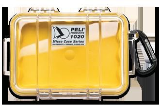 Peli Mcri Case 1020 - Geel/Transparant