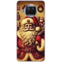 Xiaomi Bedrukt siliconen hoesje compatibel met Xiaomi Mi 10T Lite pere noel vintage