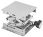 Plateforme élévatrice réglable - Acier inoxydable - Rack à ciseaux - Support de levage de laboratoire - 100 x 100 mm - Produit de qualité durable