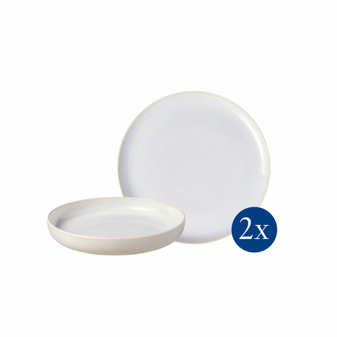 Villeroy & Boch Crafted Cotton Servies - 4-delig - Wit - 2 Personen