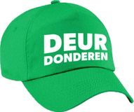 Bellatio Decorations Deur donderen pet groen Achterhoek festival cap voor volwassenen - festival accessoire