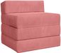 vidaXL Vouwbare Sofa Bed Roze Fluweel