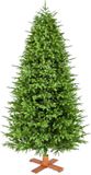 Helsinki Wood Arbre de Noël artificiel - 228 cm - Vert - Ø145 cm - 3331 branches - Pied en bois