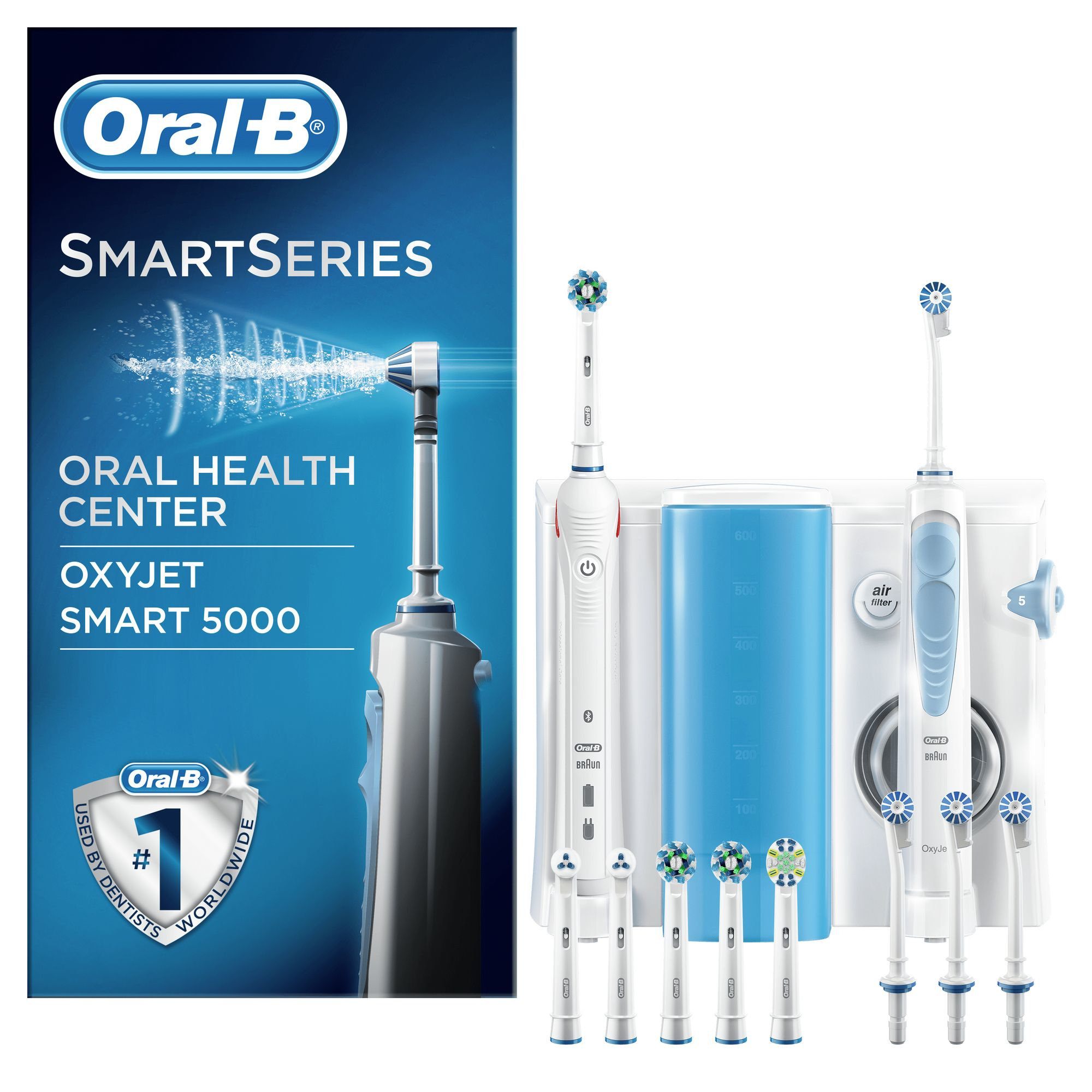 Oral-B Oral Care Center: Smart 5000 + Oxyjet Monddouche