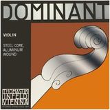 Thomastik-Infeld Dominant vioolsnaar E 4/4 – losse snaar (130MSw), stalen kern, aluminium omwonden, zachte spanning, lus