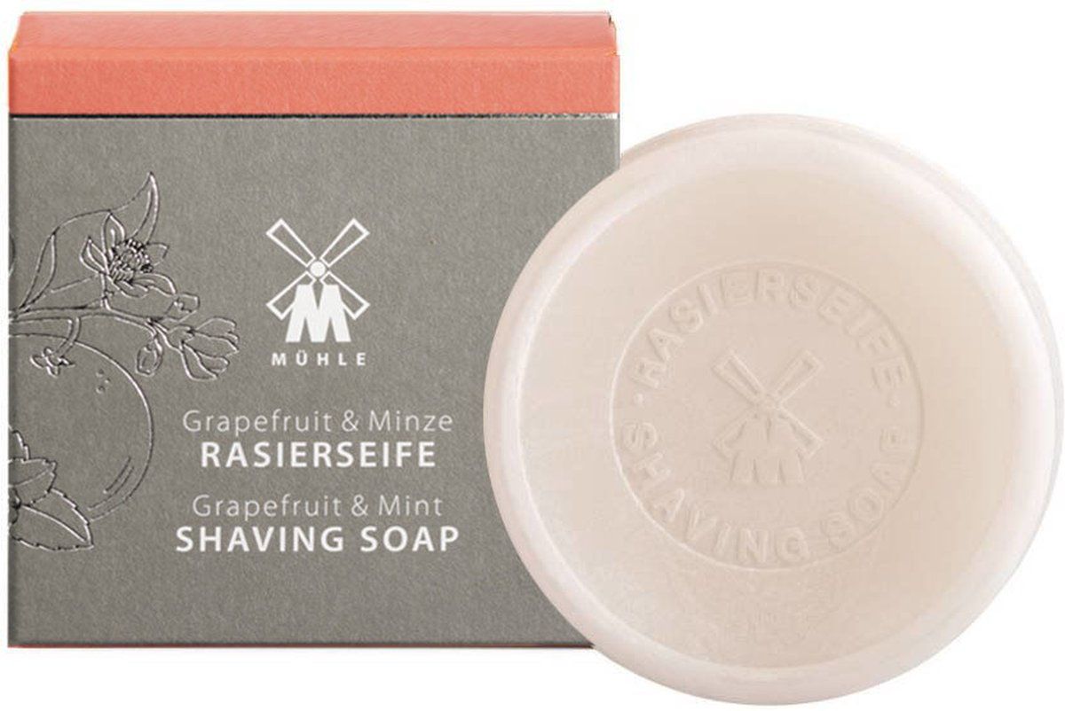 Mühle Scheerzeep Grapefruit en Mint 65 gr.