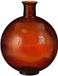 Mica Decorations Firenza Fles Vaas - H42 x Ø34 cm - Gerecycled Glas - Donkerbruin