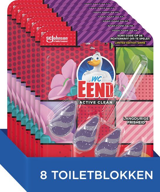 WC-Eend Toiletblok Active Clean Tropical Adventure 8 stuks