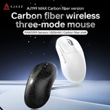 AJAZZ AJ199 / AJ199 MAX draadloze gamingmuis met carbonvezel, PAW3395 sensor, 900mAh / 800mAh