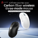 AJAZZ AJ199 / AJ199 MAX draadloze gamingmuis met carbonvezel, PAW3395 sensor, 900mAh / 800mAh