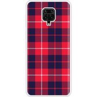 Redmi Bedrukt siliconen hoesje compatibel met Redmi Note 9 Pro Tartan Rouge 2