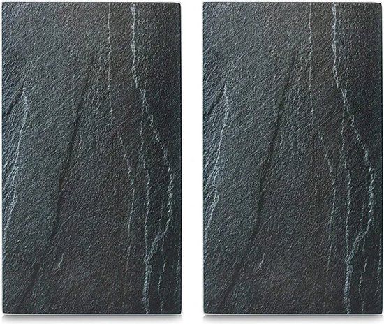 ZELLER Marmeren Kookplaat/Snijplank - Set van 2 - 52 x 30 cm