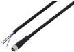 TRU COMPONENTS TC-13751952 Aansluitkabel M8 x 1 4-polig recht 10 m Zwart