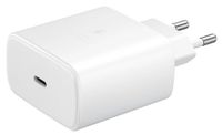 Samsung USB-C-oplader, 65 W, ultrasnelle netadapter, USB - C naar USB-adapter, Samsung snellader, origineel, zonder kabel, wit