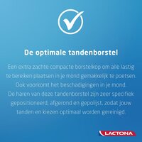 Lactona iQ+ Soft - Tandenborstel - Extra zacht - Blauw - 1 stuk