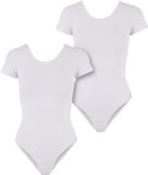 Urban Classics Organic Stretch Jersey 2-Pack Bodysuit - XS - Wit/Wit