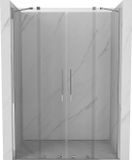 Mexen Velar Duo schuifbare douchedeuren 150 cm, transparant, chroom