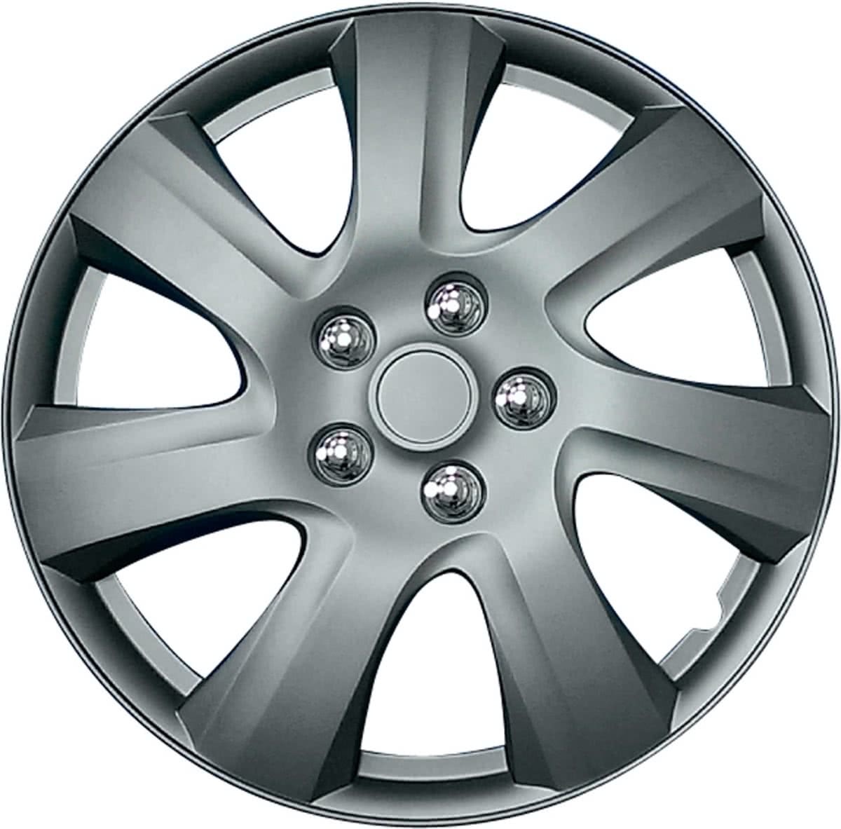 AutoStyle 4-Delige Wieldoppenset Carolina 15-inch Matt-gunmetal