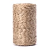 GARDENIX Jute koord van natuurlijke vezels, 1,5 mm, 100% biologisch afbreekbaar, voor knutselen, als decoratie, geschenkverpakking, als natuurvezel, pakketkoord voor tuin, 50 m lang