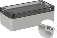 TRU COMPONENTS TC-9065476 Outdoorbehuizing 160 x 80 x 55 Polycarbonaat Grijs-wit (RAL 7035) 1 stuk(s)