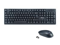 Equip 245220 Clavier et souris - RF Sans fil - QWERTZ Allemand - Noir