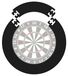 Dartbord surround - Zwart EVA-schuim - Voor dartbord van 45 cm - Afneembaar in 5 delen