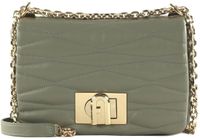FURLA 1927 Mini Crossbody Bag Leren Schoudertas Agave Grijs