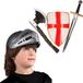Boland Ridder Carnaval verkleedset voor kinderen - Ridderhelm - Zwaard/Bijl - Schild - Kunststof