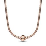 Pandora Moments Halsketting, 14-karaats roséverguld, slangenketting