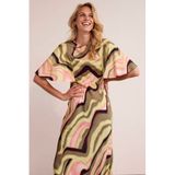 Tramontana Midi Jurk Groen