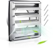 VEVOR Grille de ventilation Inox 189x189x80mm