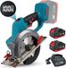 Perceuse sans fil avec lame de scie circulaire - Scie à bois de 150 mm - Moteur sans balai de 800 W - 30000 tours par minute - Convient aux bricoleurs et aux petits travaux