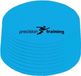 Precision Veldmarkering Rond 21 Cm Rubber Blauw 10 Stuks