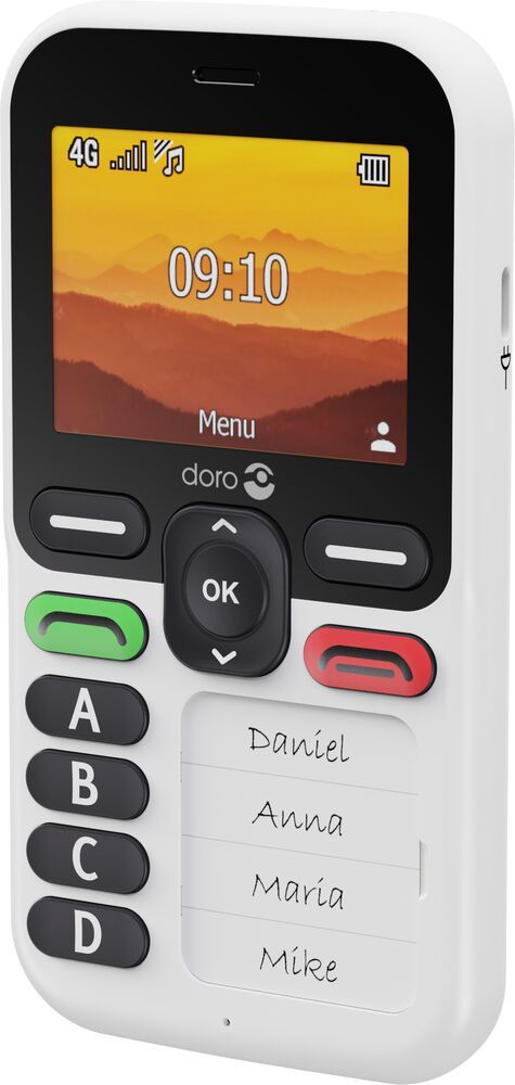 Doro Leva X10 - Seniorentelefoon - 2.4" - 4G - Zwart/Wit