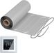 WARMON ALU Tapis chauffant électrique pour sol : tapis chauffant à deux fils avec feuille d'aluminium 150 W/m² avec thermostat MCS/TP 750