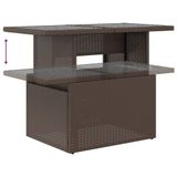 VidaXL 6-delige Loungeset met kussens, poly rattan, bruin