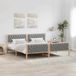 Maison Exclusive - Cadre de lit gris clair 200 x 200 cm Bois de pin massif