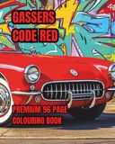 GASSERS CODE RED: A 96 page hardcover premium colouring book.