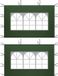 Merkloos Waterdicht Groene PVC-Venster Zijpanelen 2 Stuks 2 x 3 m