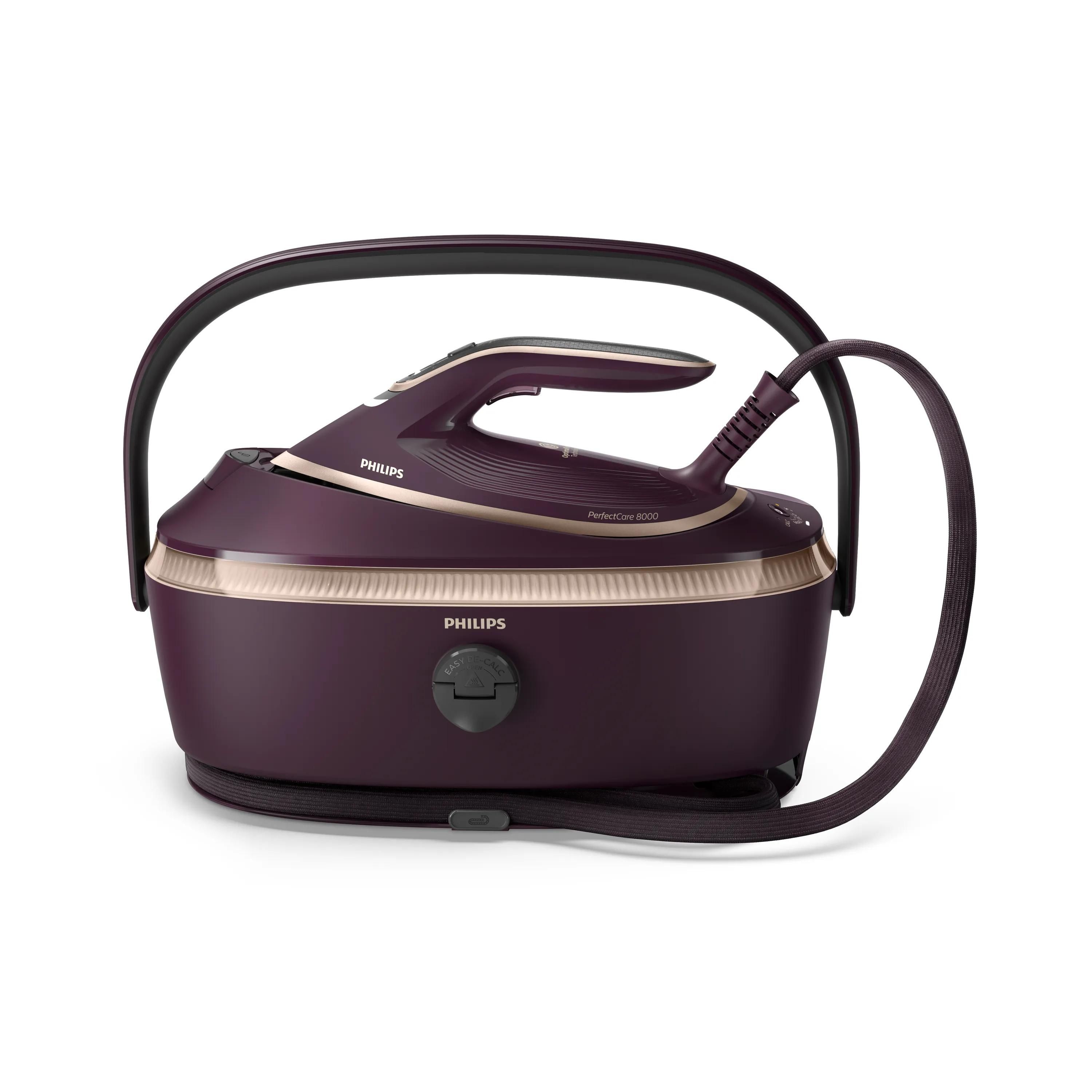 Philips PSG8300/30 Dali PerfectCare 8000 Series Steam Generator Iron - 3120W, 1.4L, SteamGlide Elite Soleplate - Purple