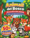 Libro da Colorare Animali della Fattoria per Bambini 4-8 Anni