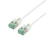ROLINE U/FTP DataCentre patchkabel Cat.6A (Klasse EA), extra dun, wit, 1.5 m