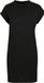 Build Your Brand Turtle Extended Korte Dames T-Shirt Jurk - Black