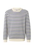 Urban Classics Striped Crewneck Sweater/trui Kinderen Creme/Blauw