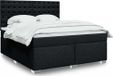 Maison Exclusive - Boxspringbed met matras, noir, 180x200 cm, textile