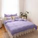 LILIMAUS Housse de couette 200x220 cm mousseline coton lilas