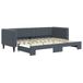VidaXL Slaapbank Donkergrijs Fluweel 90x200 cm