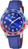 Lotus Junior Collection Horloge - Unisex - Blauw - 36 mm - Roestvrij staal