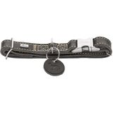 HUNTER hondenhalsband AALBORG ALU-STRONG, steengrijs, Maat: M