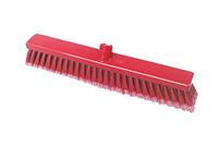 Maya Professional Tools 15004-3 bezem FBK/levensmiddelhygiene met sleuven borstelharen, 400 mm x 50 mm, rood